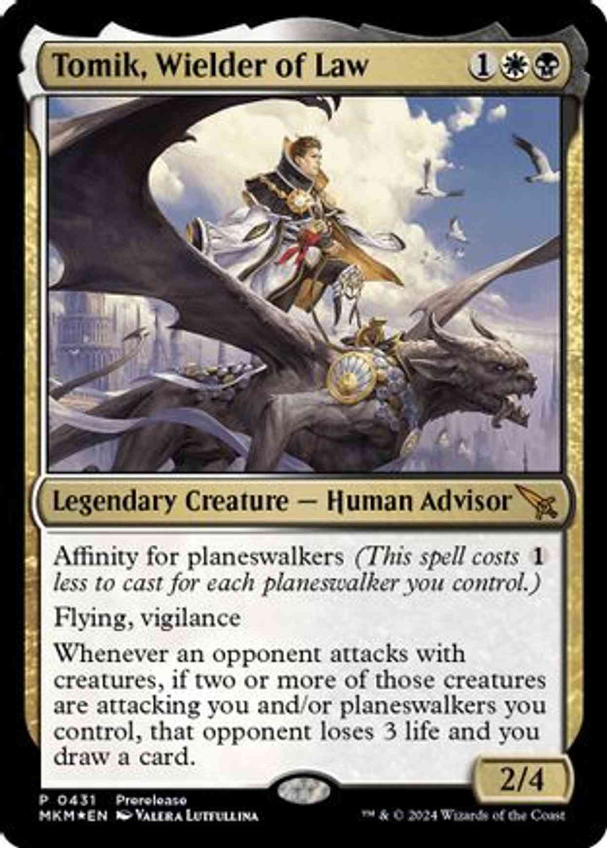 Tomik, Wielder of Law magic card front