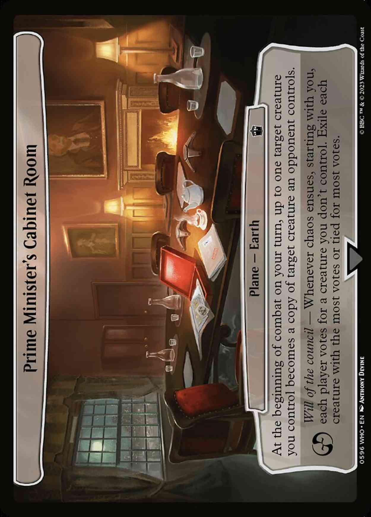 Prime Minister's Cabinet Room magic card front