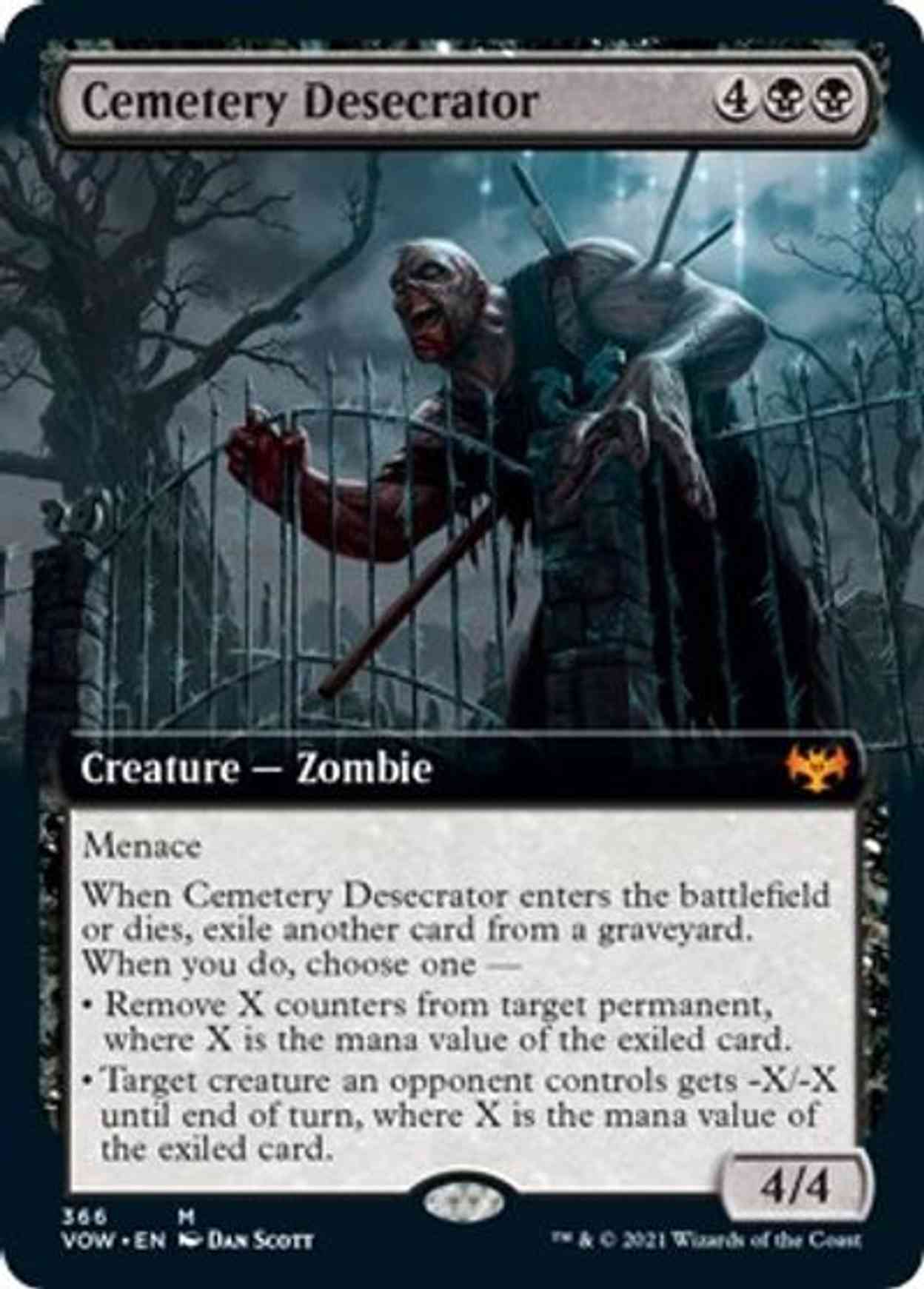 Cemetery Desecrator (Extended Art) magic card front