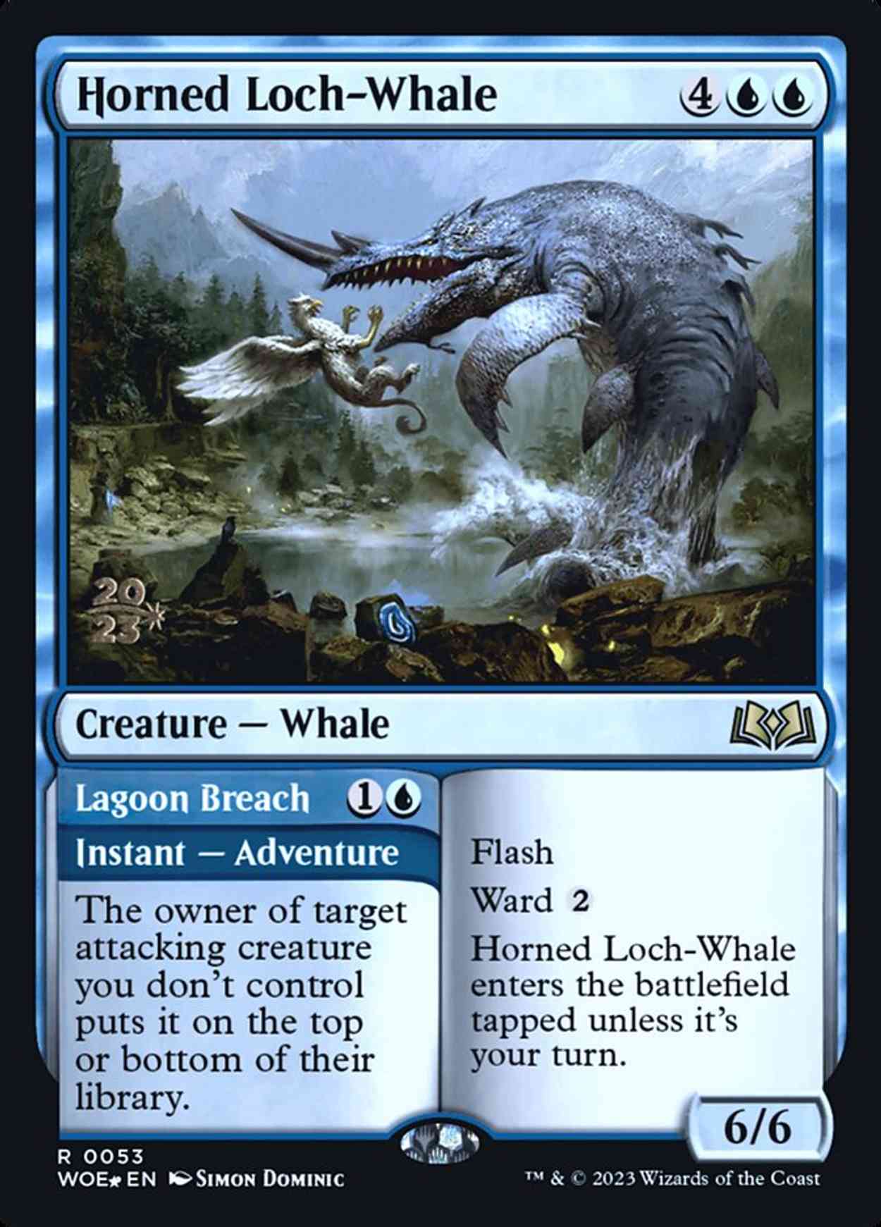 Horned Loch-Whale magic card front