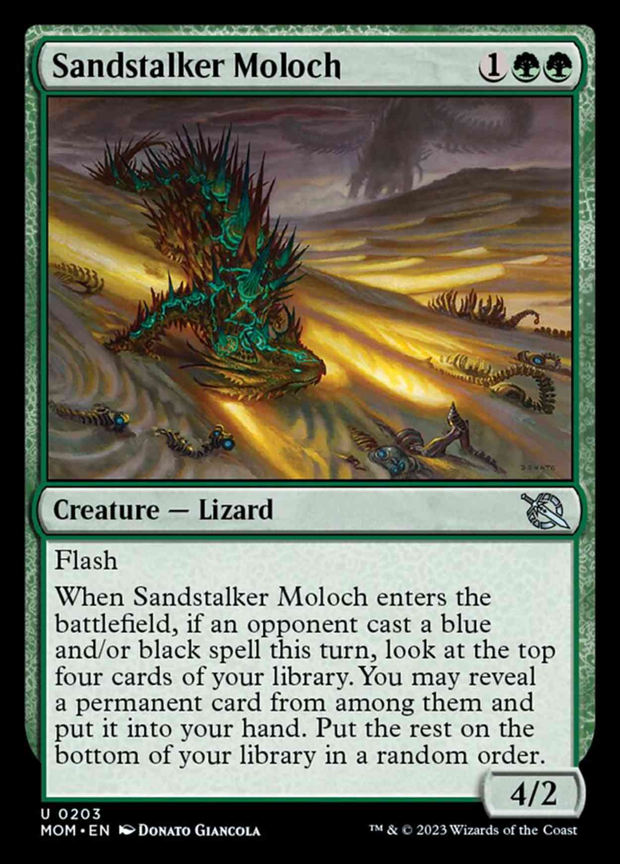 Sandstalker Moloch magic card front