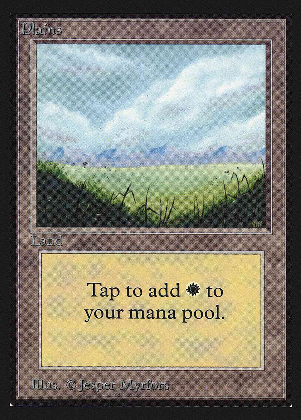 Plains (No Trees)(IE) magic card front