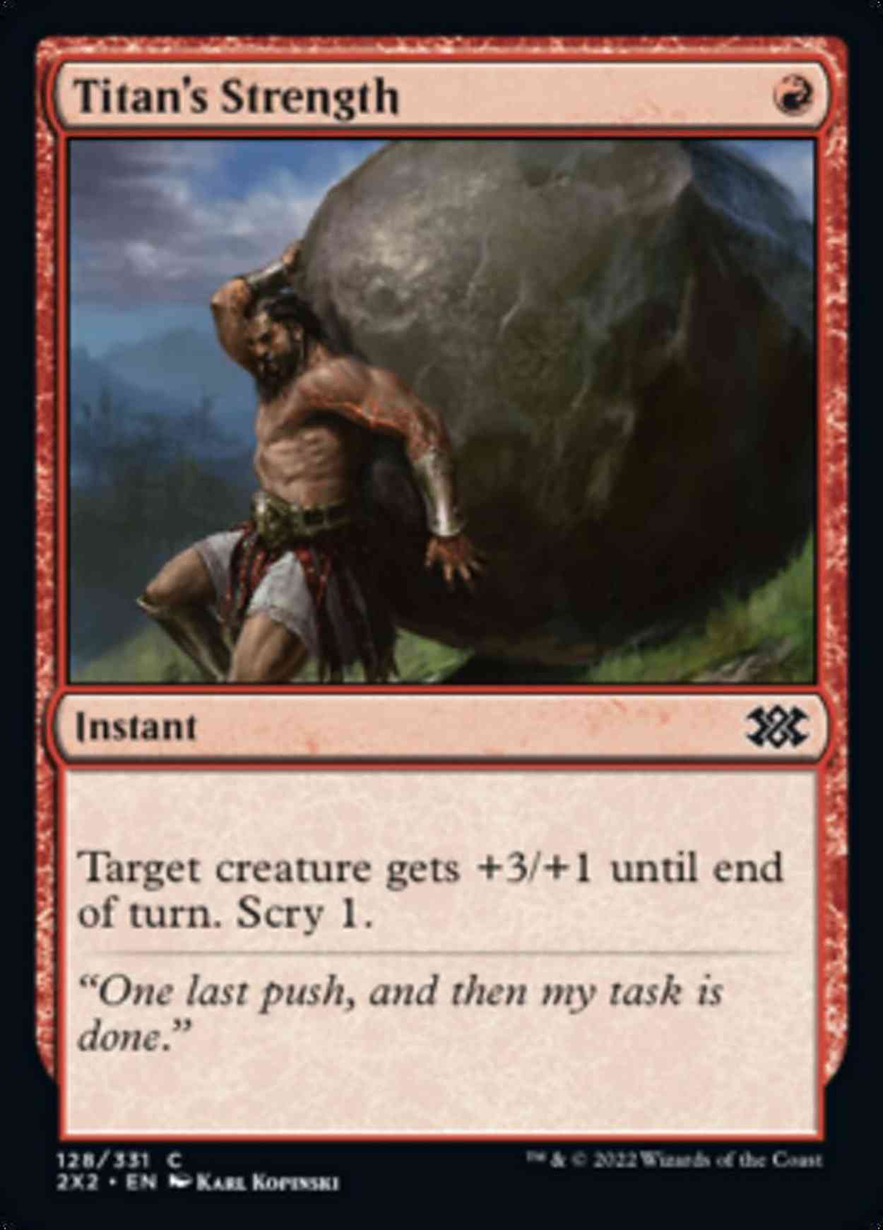 Titan's Strength magic card front