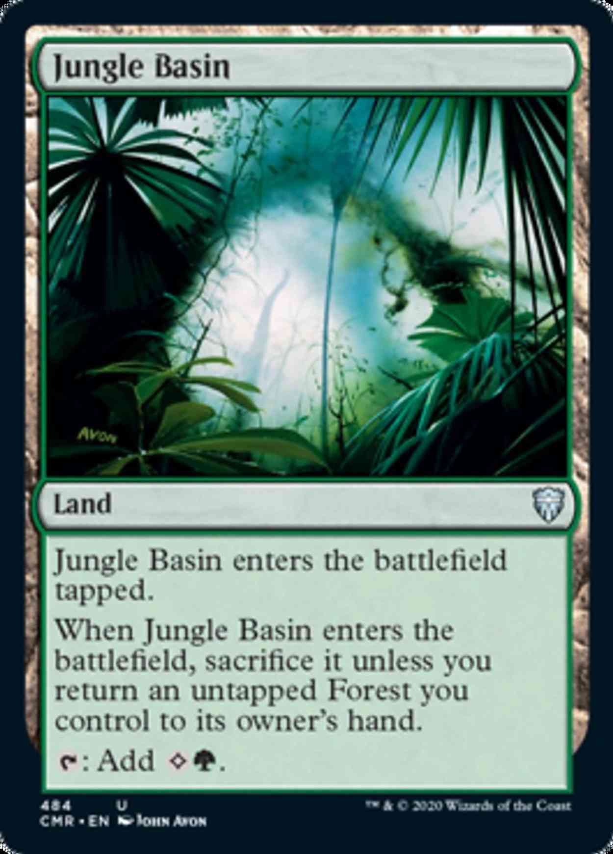 Jungle Basin magic card front