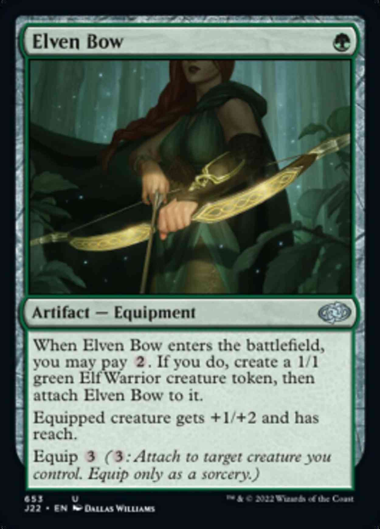 Elven Bow magic card front