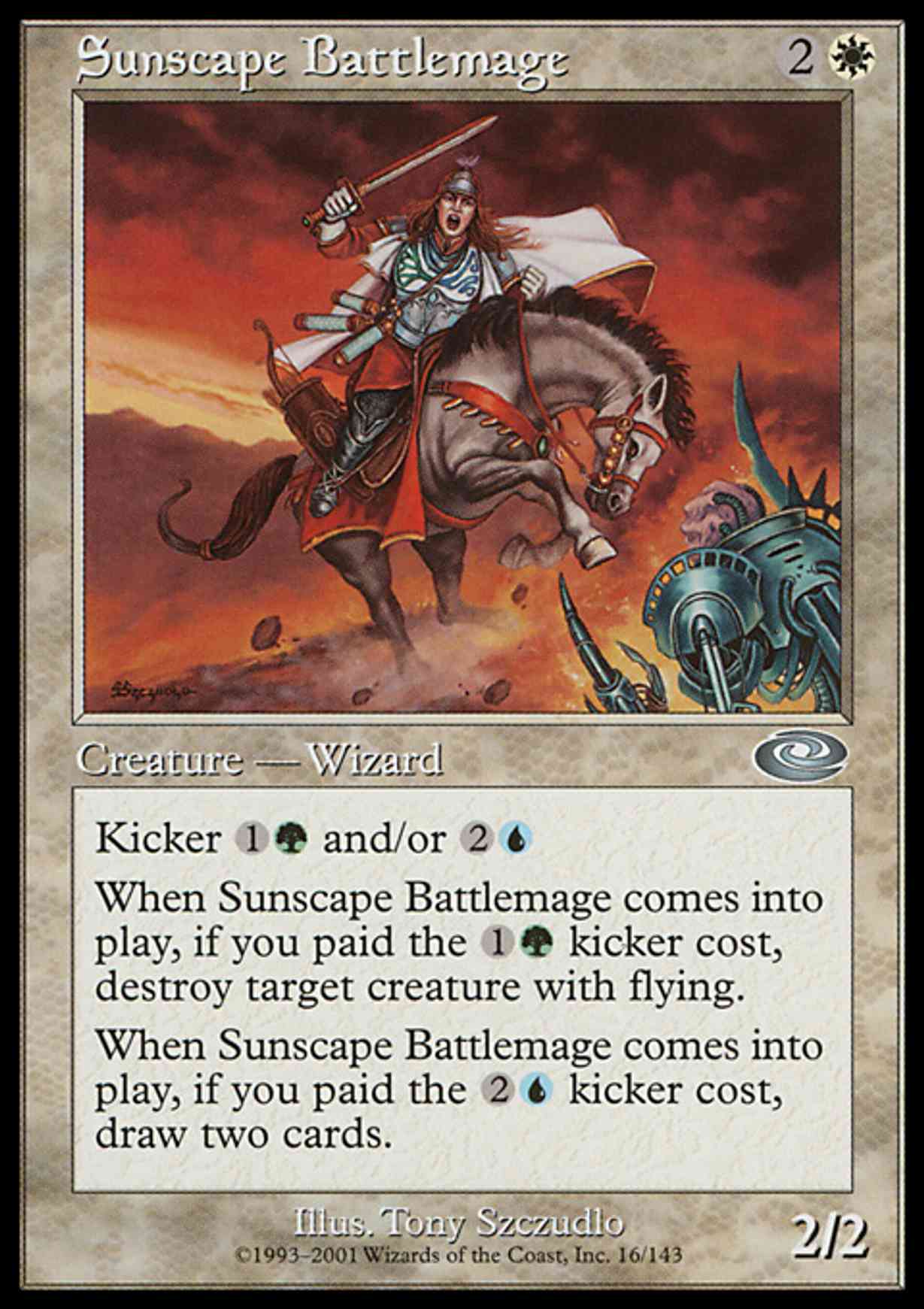 Sunscape Battlemage magic card front