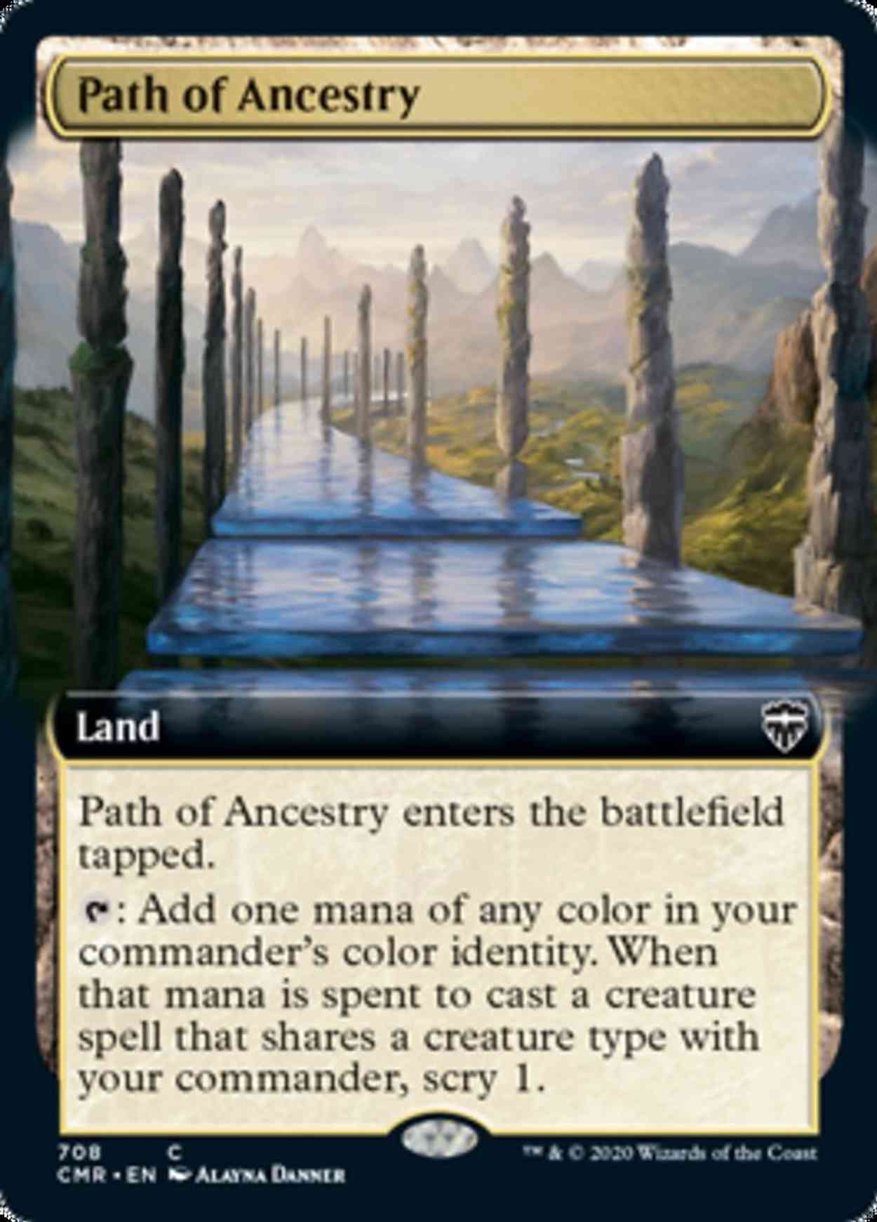 Path of Ancestry (Extended Art) magic card front