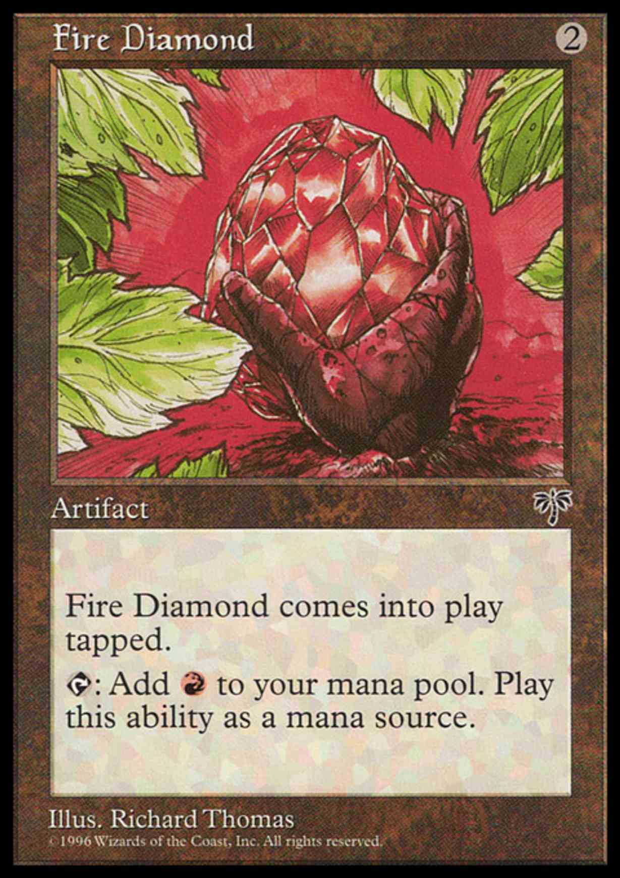 Fire Diamond magic card front
