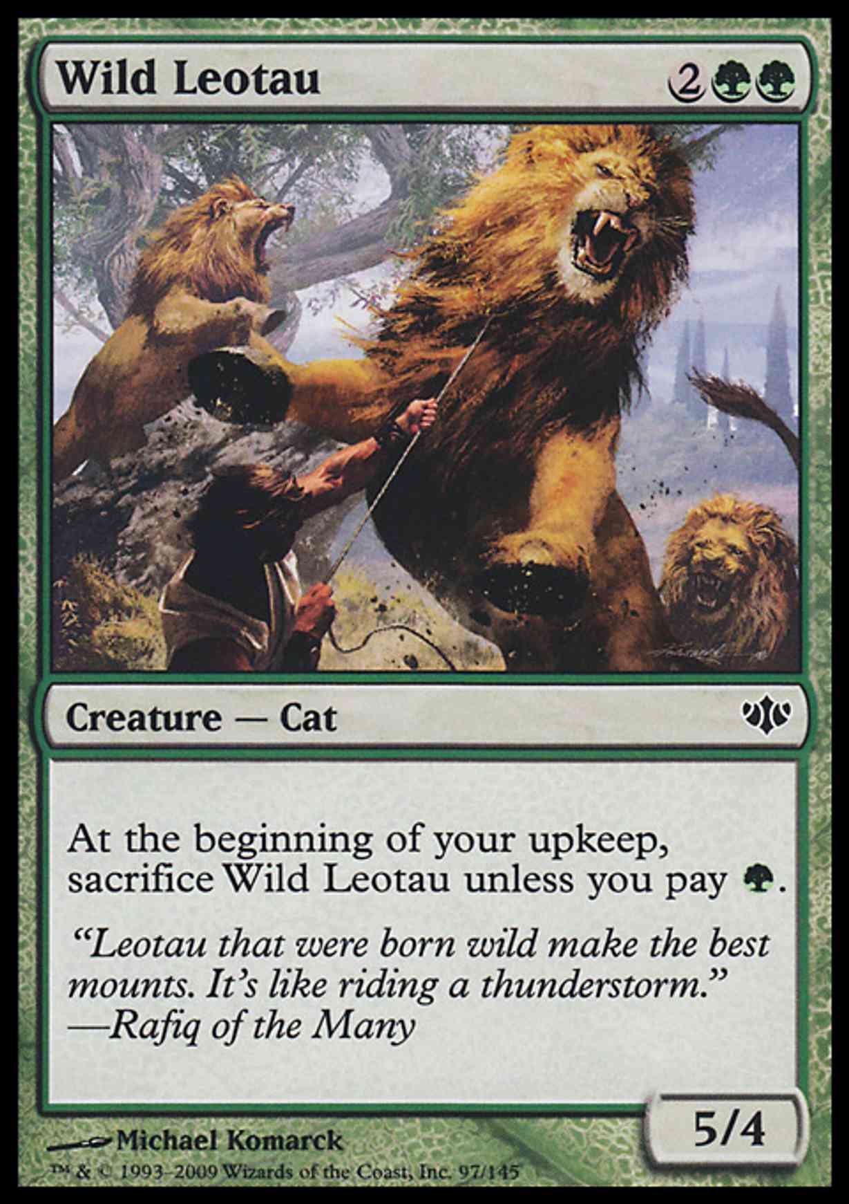 Wild Leotau magic card front