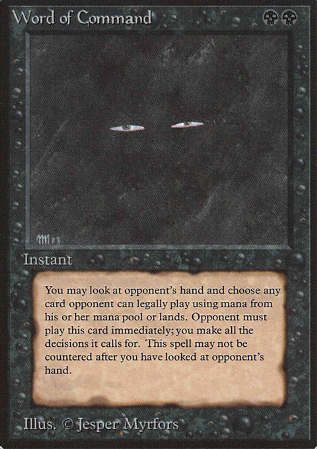 Word of Command magic card front