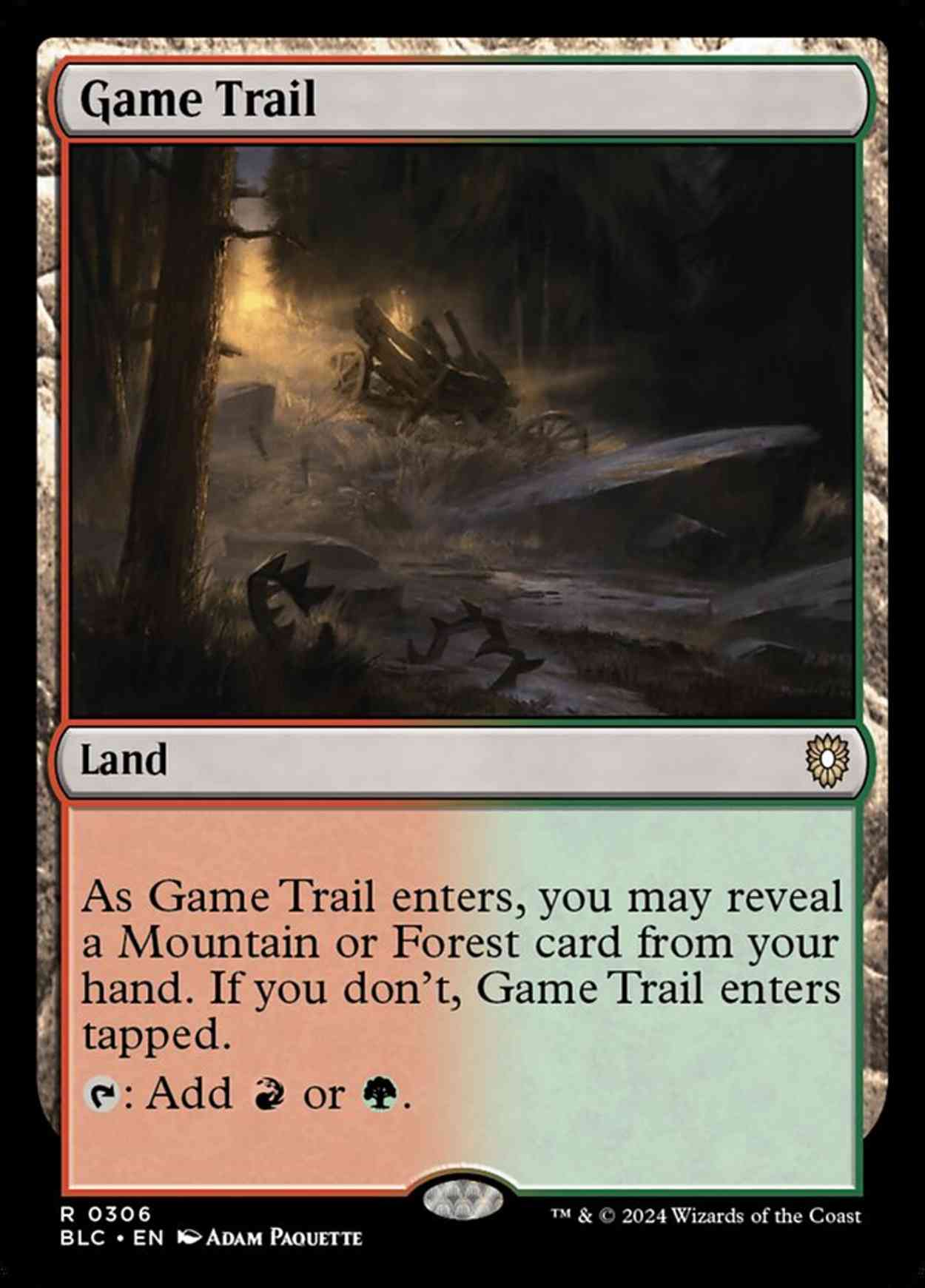 Game Trail magic card front