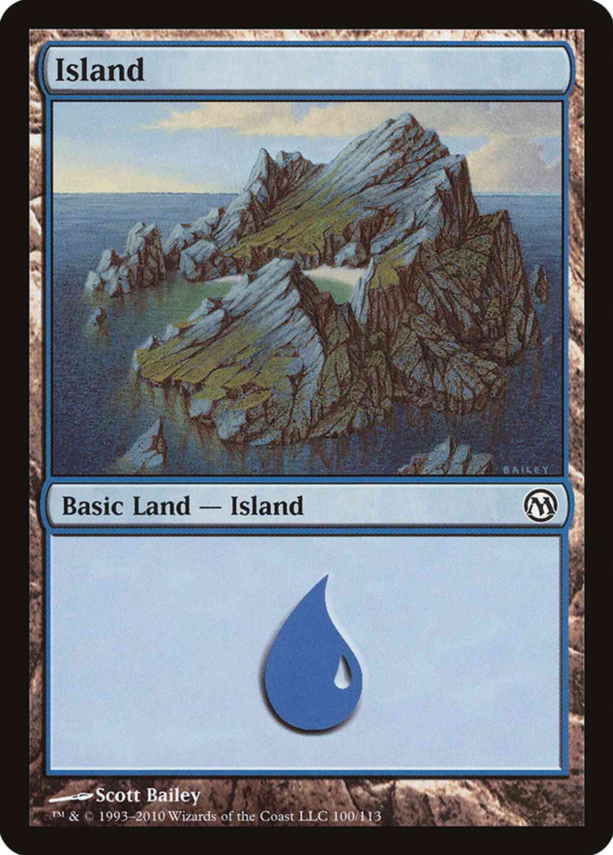 Island (100) magic card front