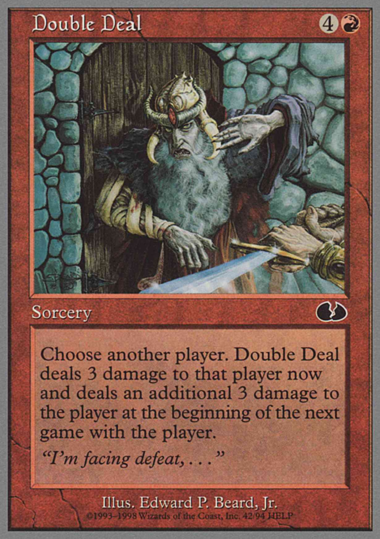 Double Deal magic card front