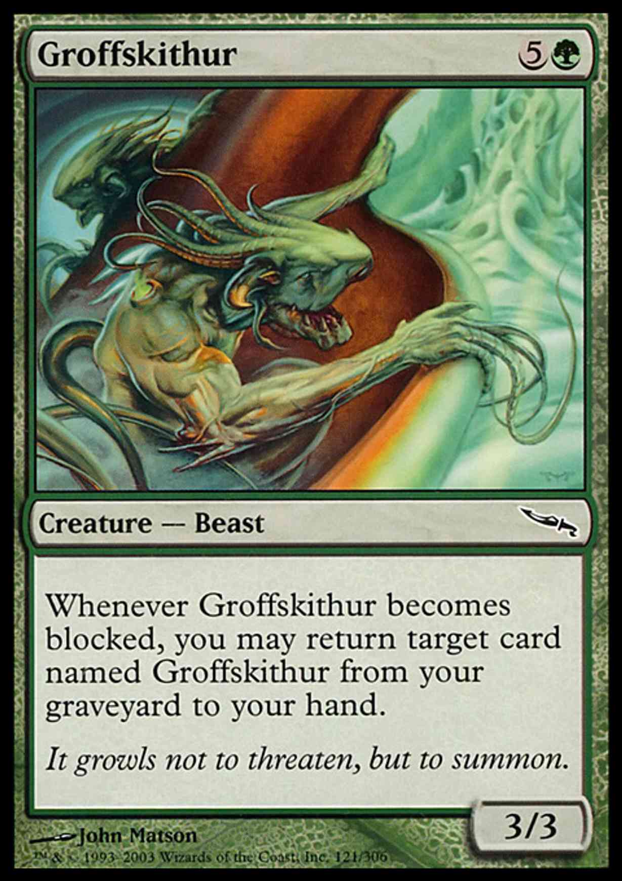 Groffskithur magic card front