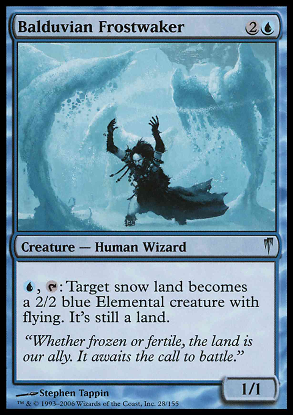 Balduvian Frostwaker magic card front