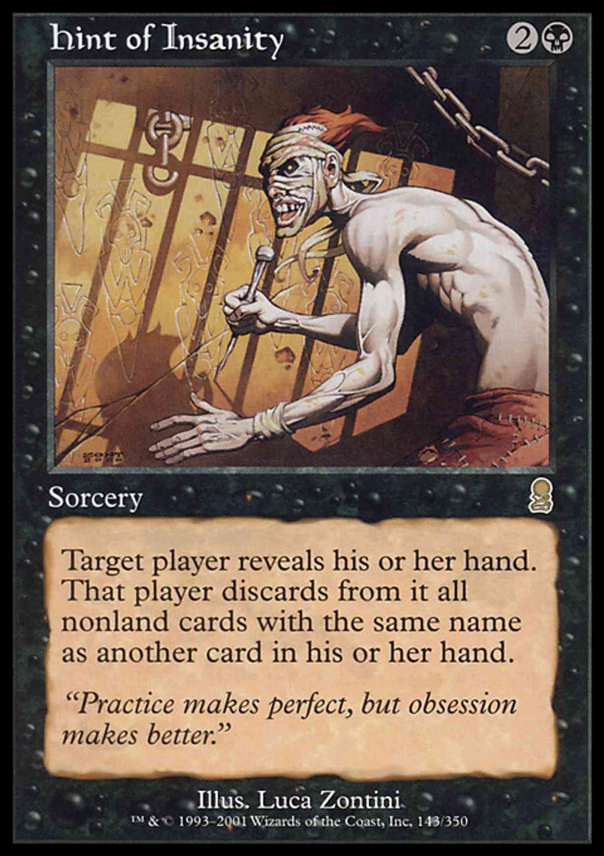 Hint of Insanity magic card front