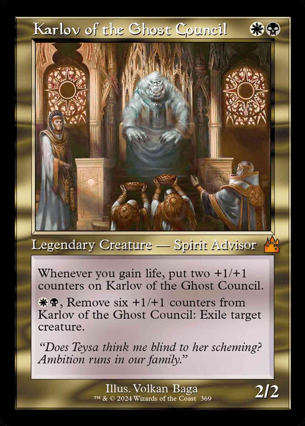 Karlov of the Ghost Council (Retro Frame) magic card front