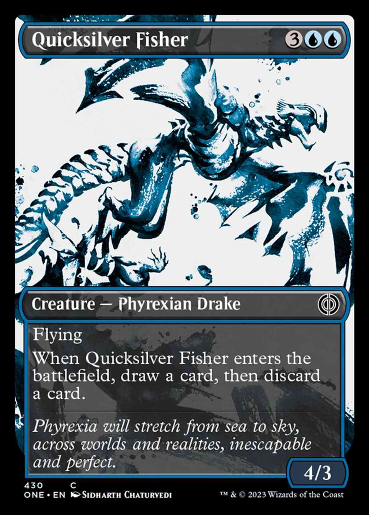 Quicksilver Fisher (Showcase) (Step-and-Compleat Foil) magic card front