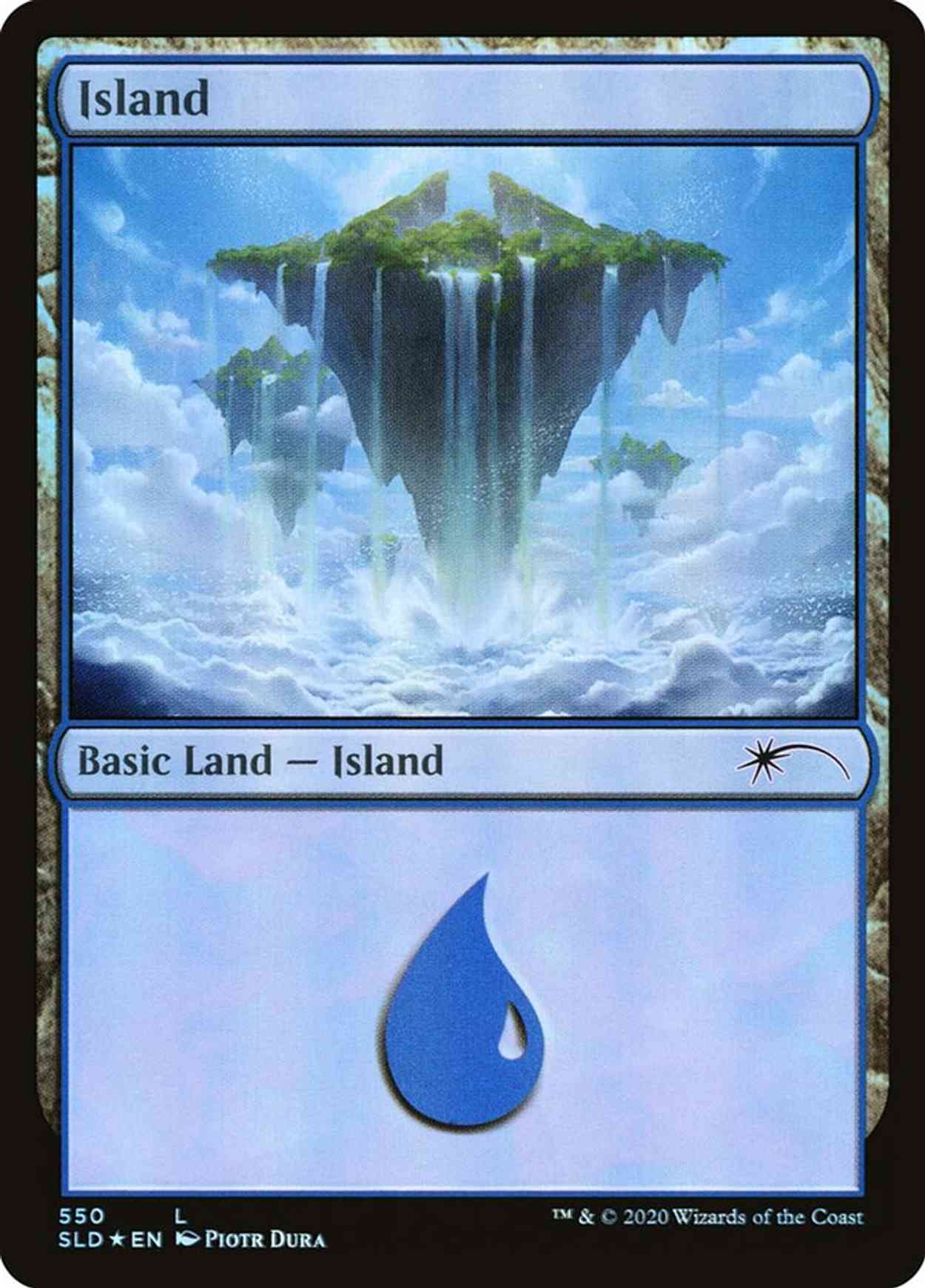 Island (550) magic card front