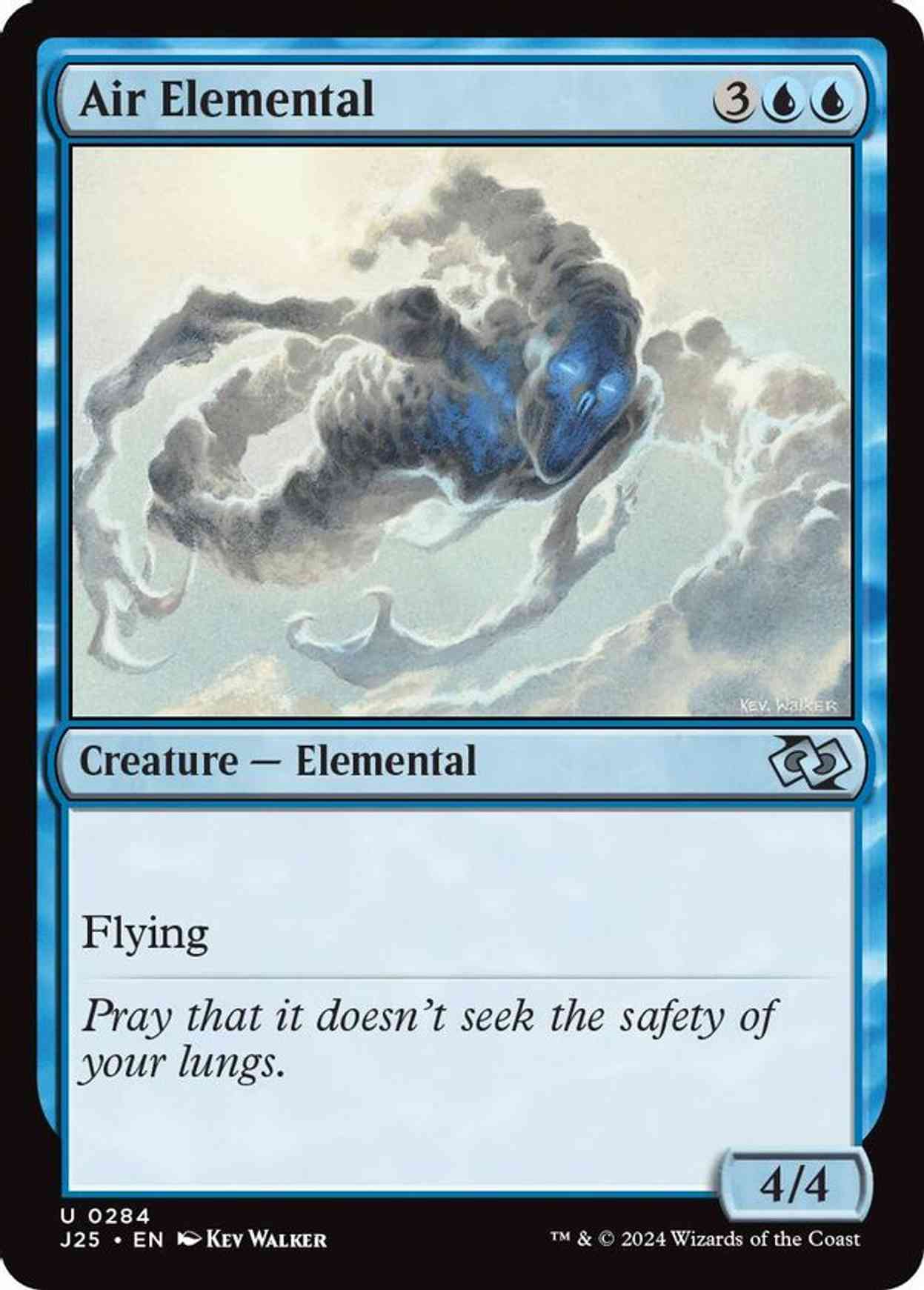 Air Elemental magic card front