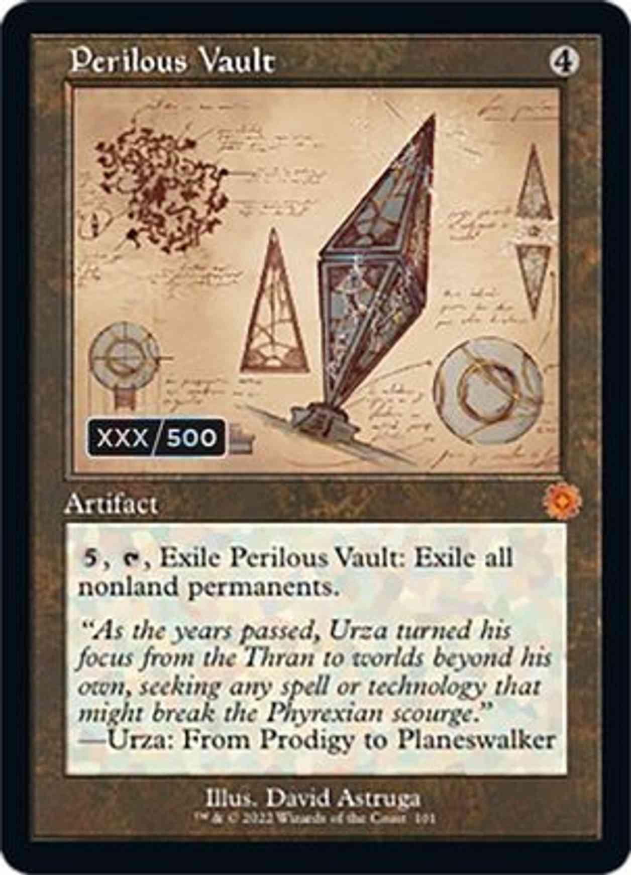 Perilous Vault (Schematic) (Serial Numbered) magic card front