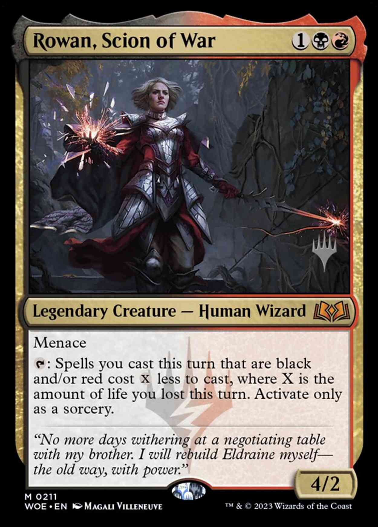 Rowan, Scion of War magic card front