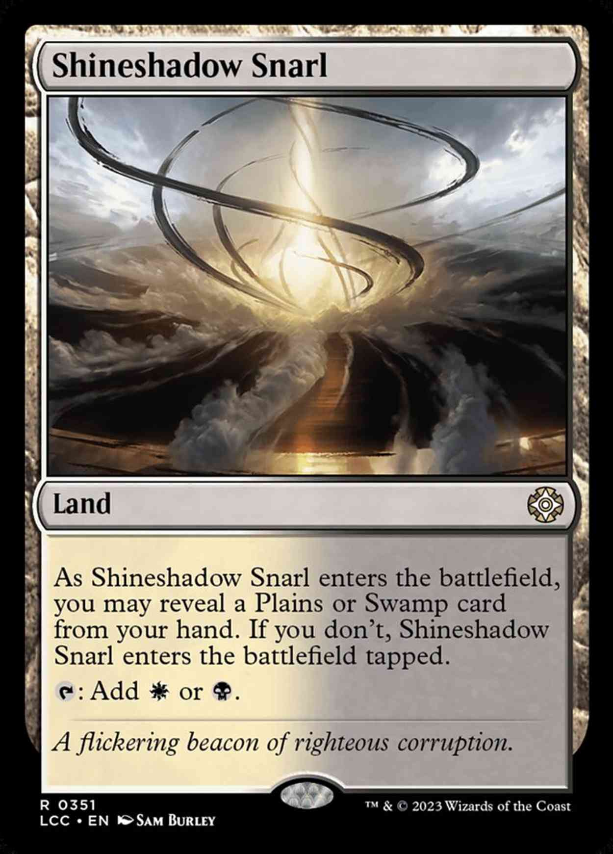 Shineshadow Snarl magic card front