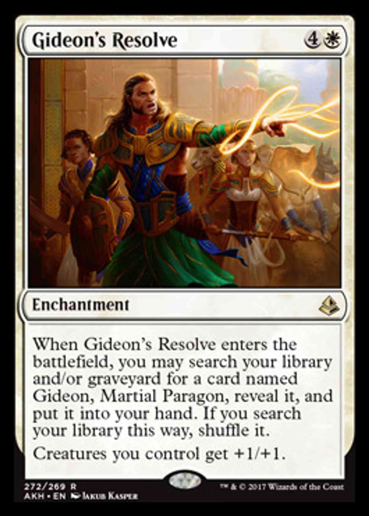 Gideon's Resolve magic card front