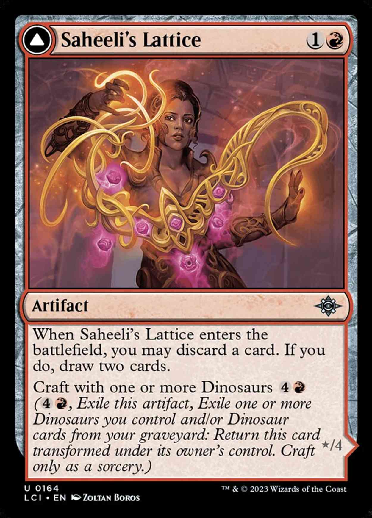 Saheeli's Lattice magic card front