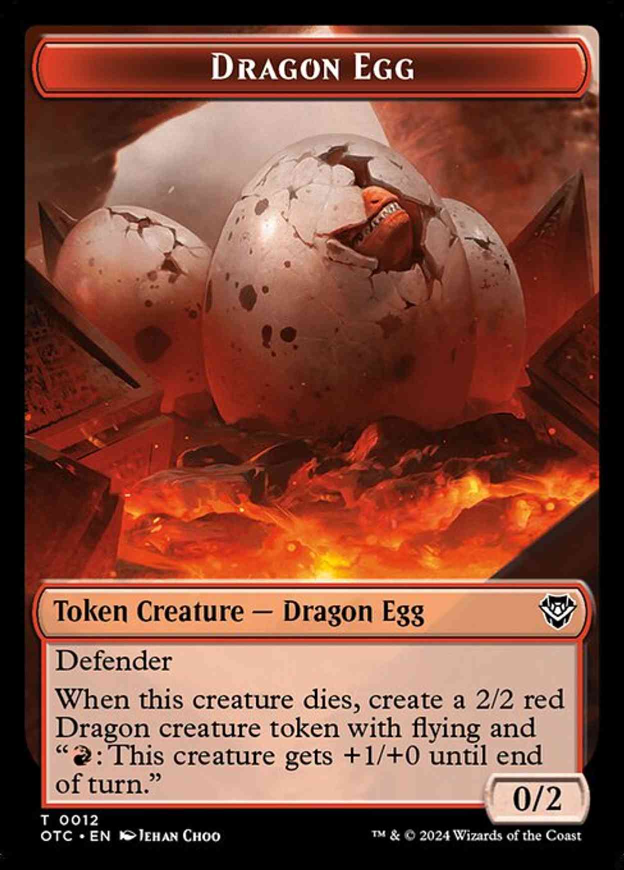 Dragon Egg // Dragon Double-Sided Token magic card front