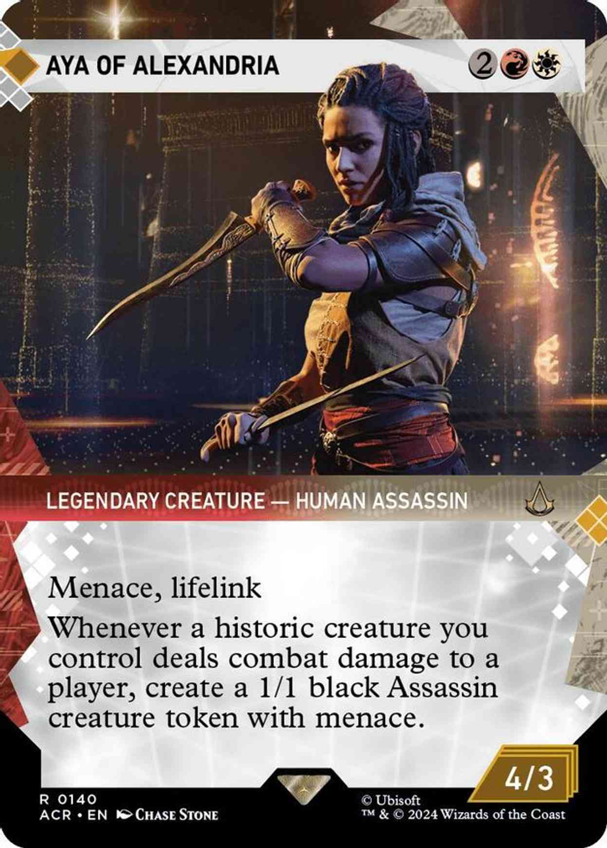 Aya of Alexandria (Showcase) magic card front