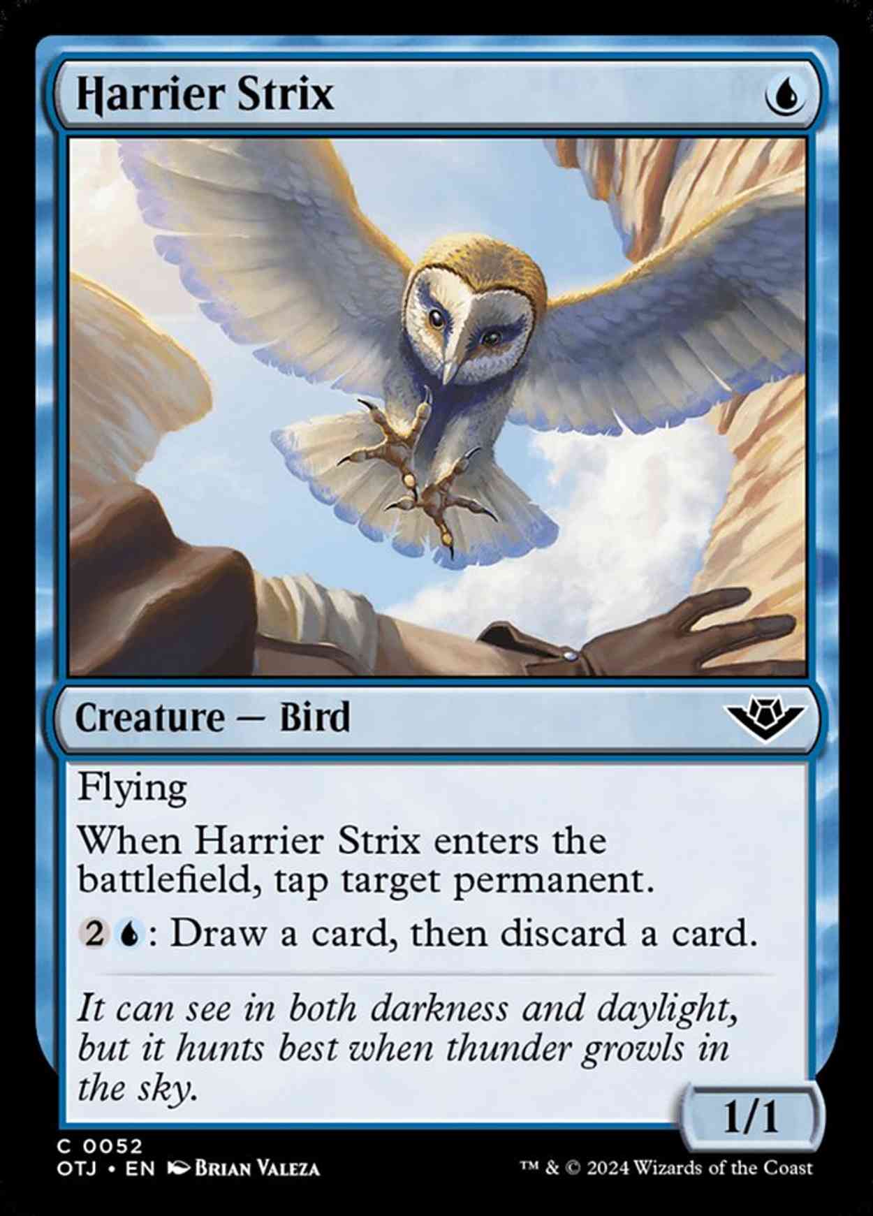 Harrier Strix magic card front