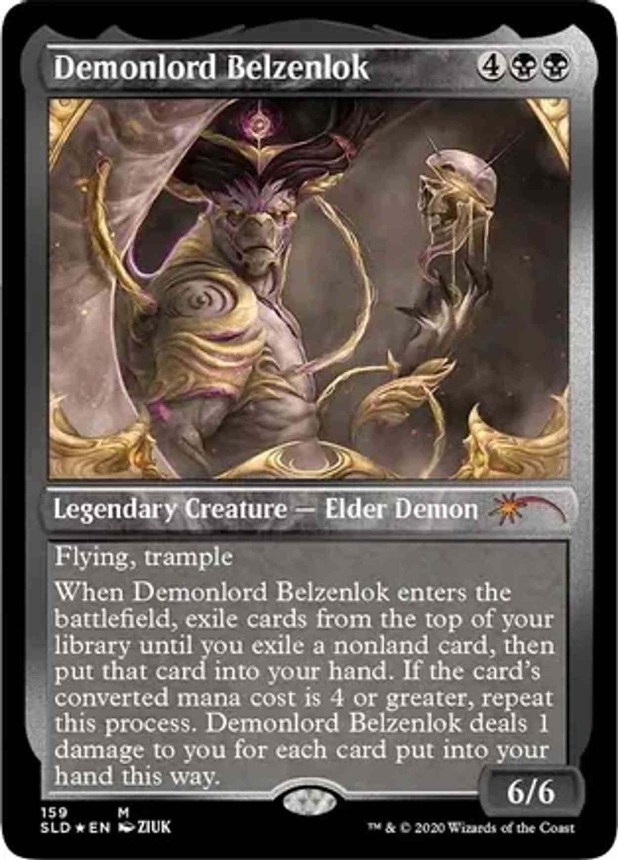 Demonlord Belzenlok (Foil Etched) magic card front