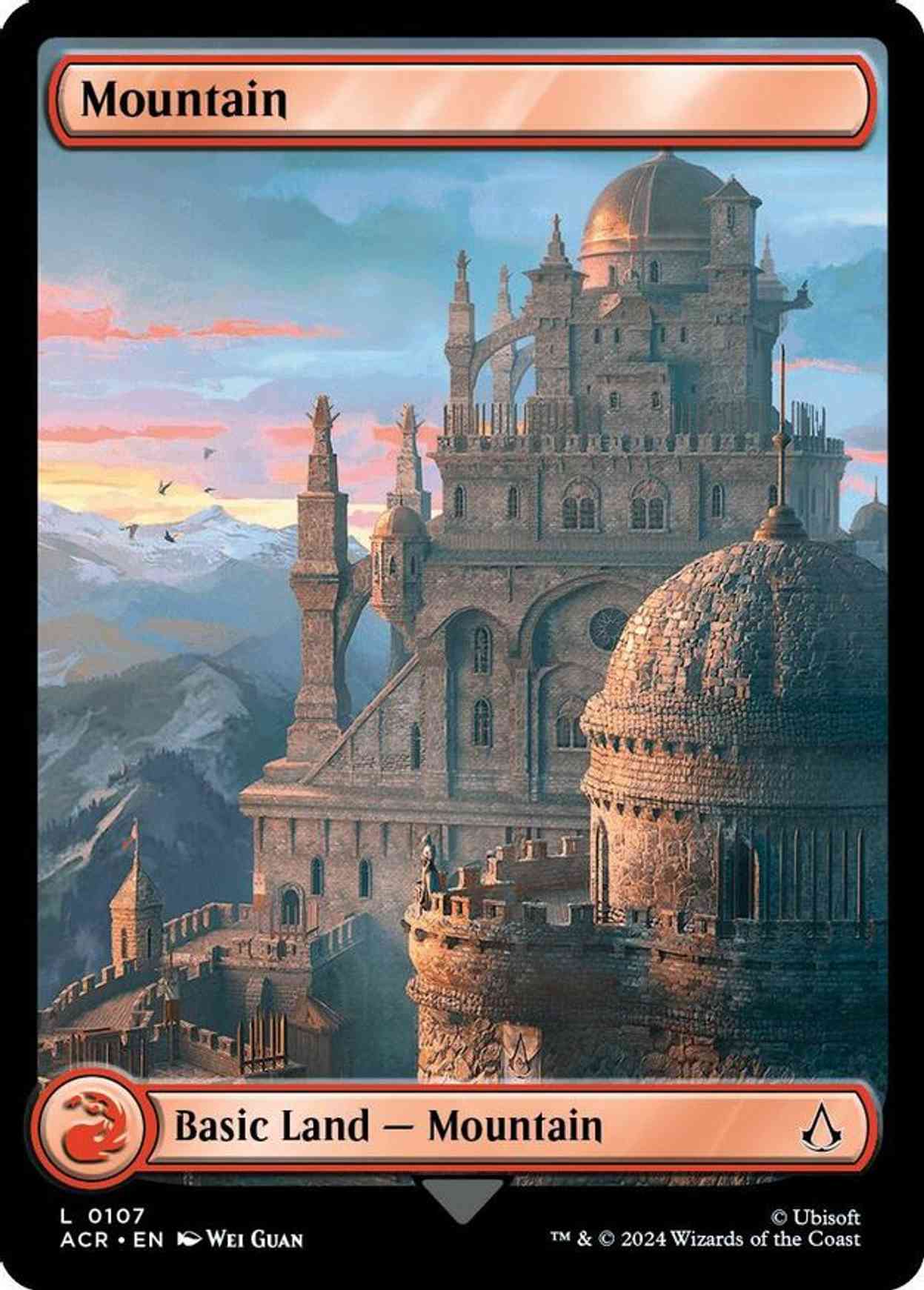 Mountain (0107) magic card front