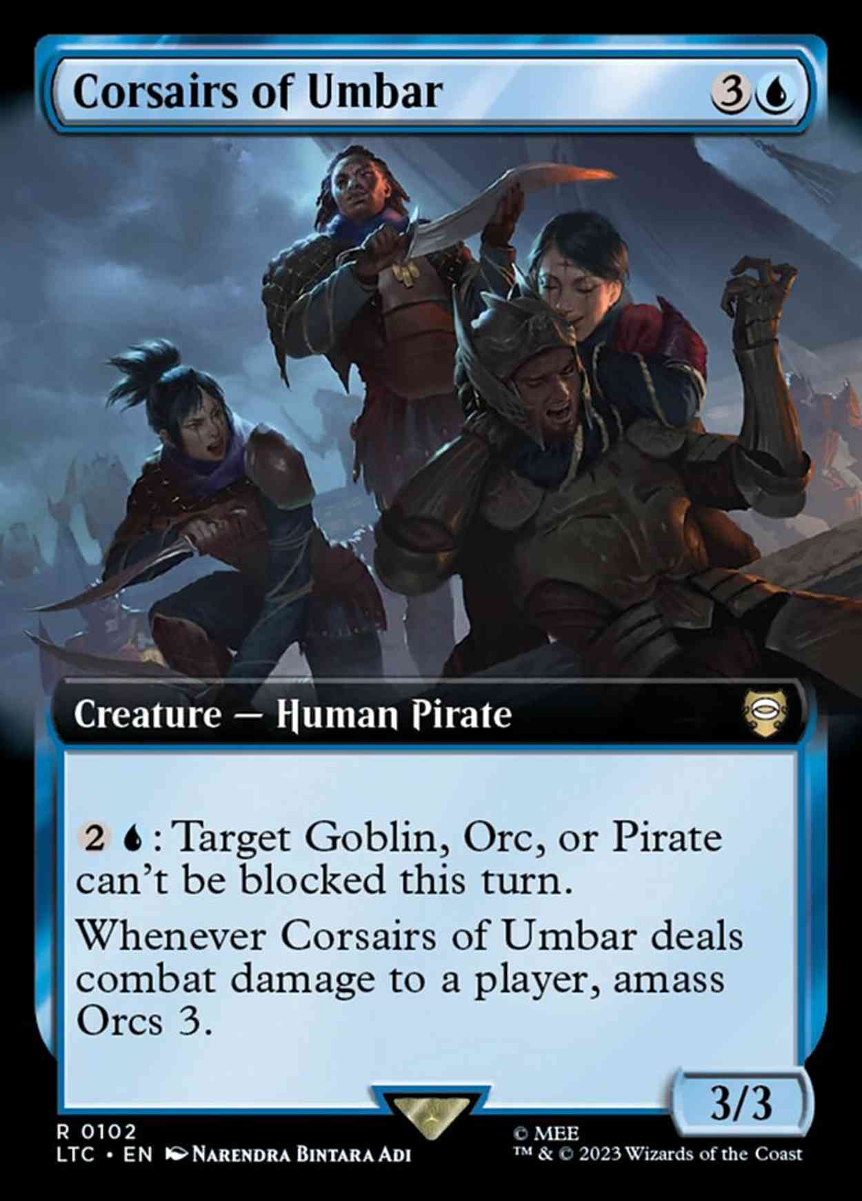 Corsairs of Umbar (Extended Art) magic card front