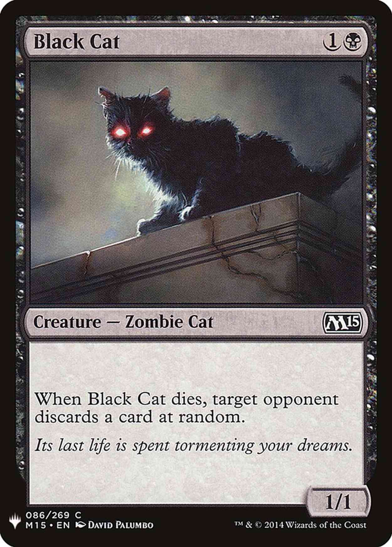 Black Cat magic card front