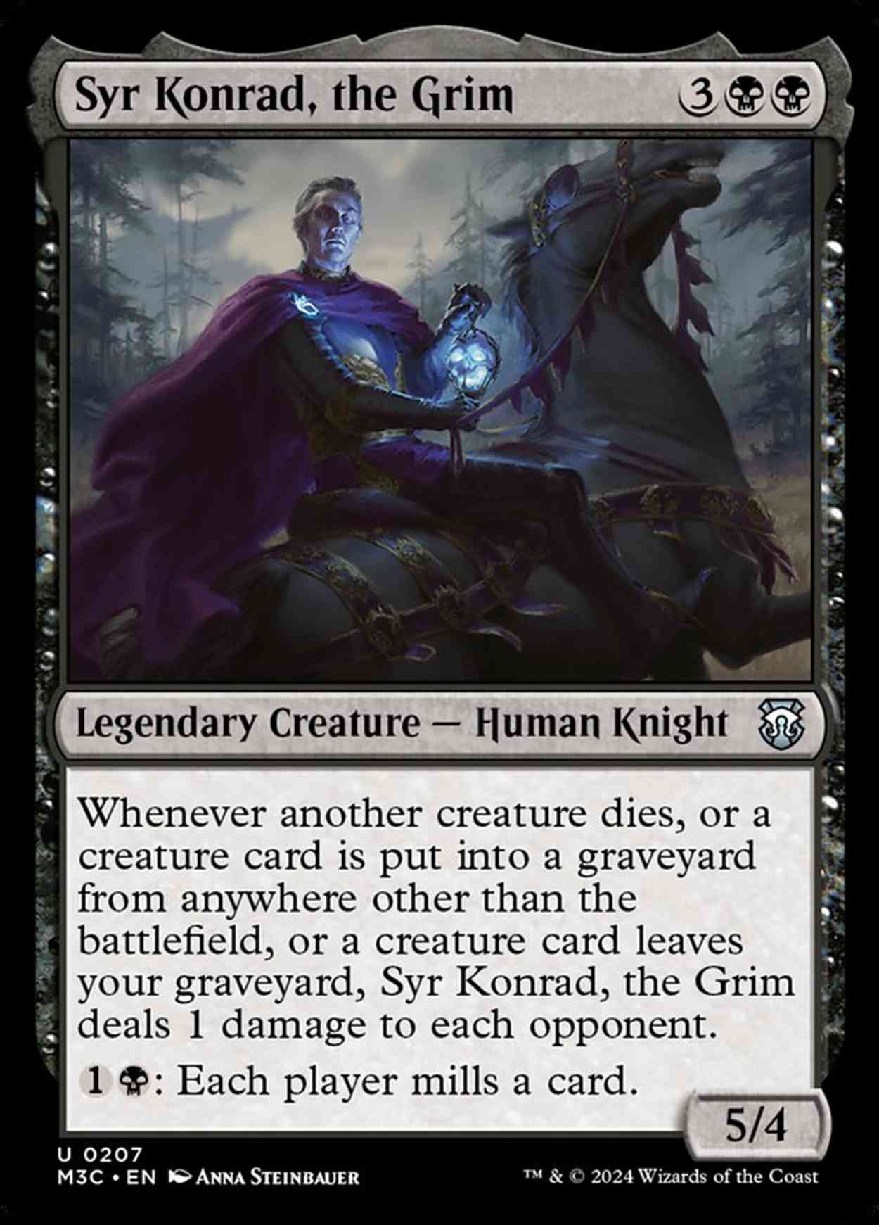 Syr Konrad, the Grim magic card front