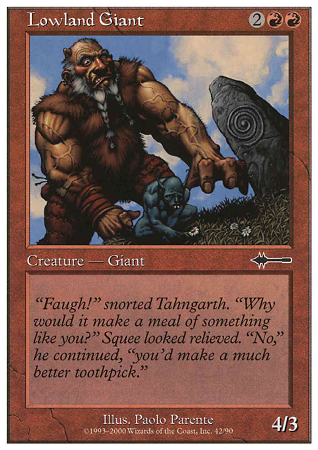 Lowland Giant magic card front