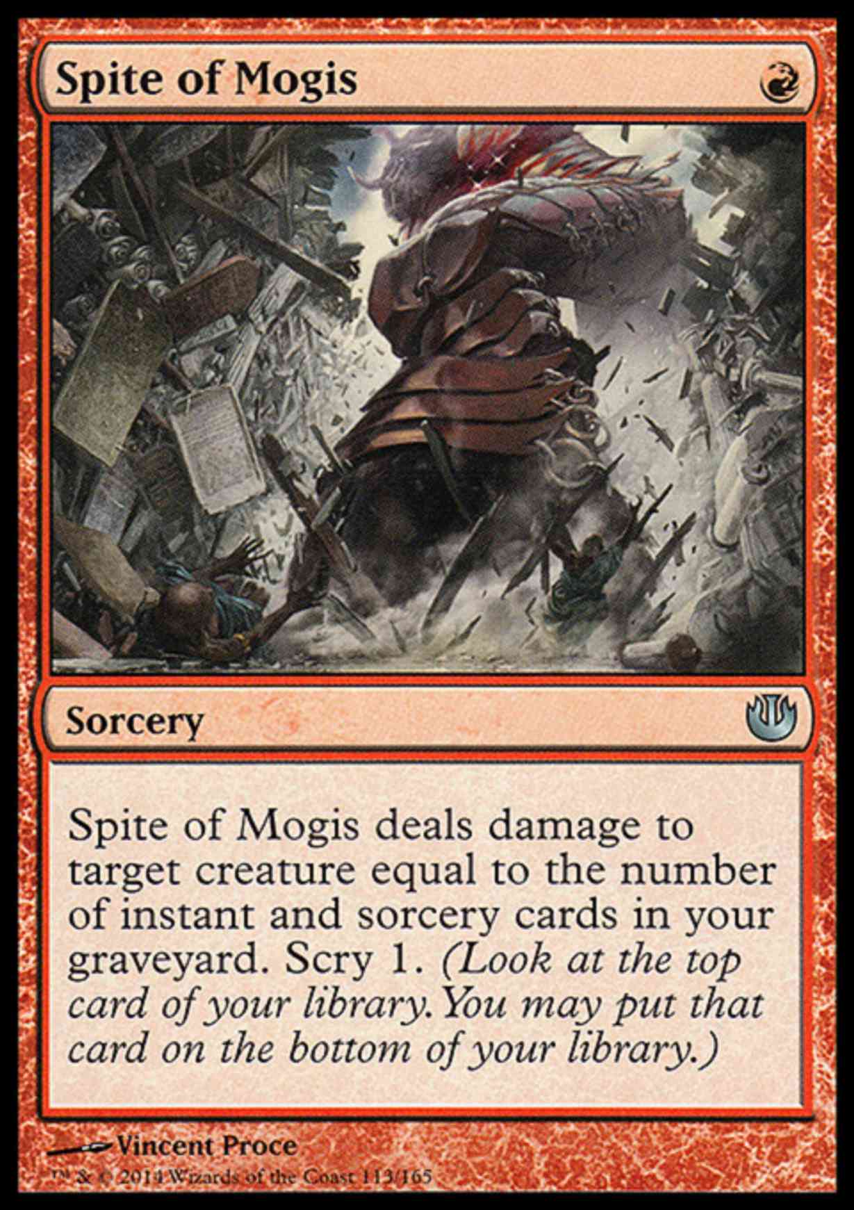 Spite of Mogis magic card front