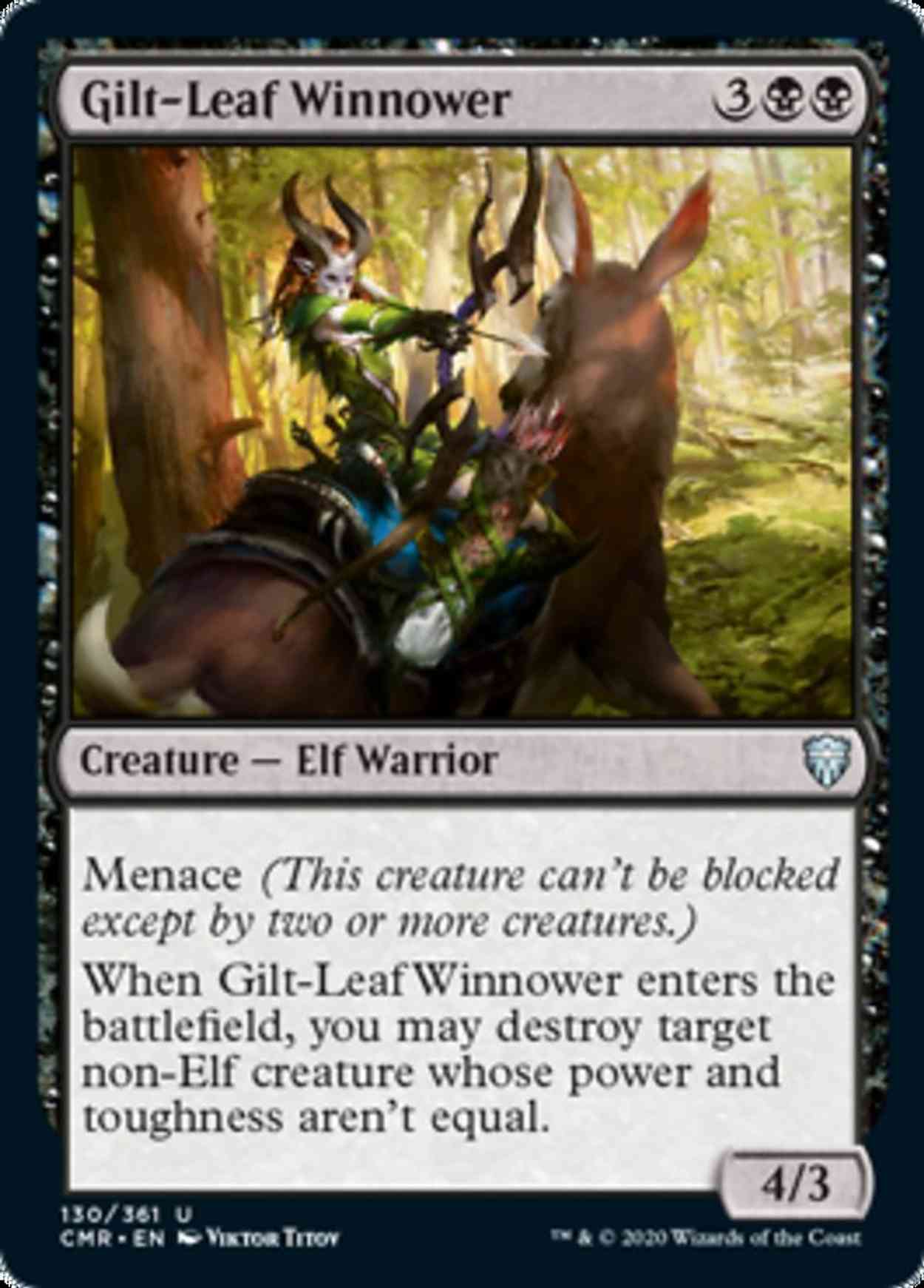 Gilt-Leaf Winnower magic card front