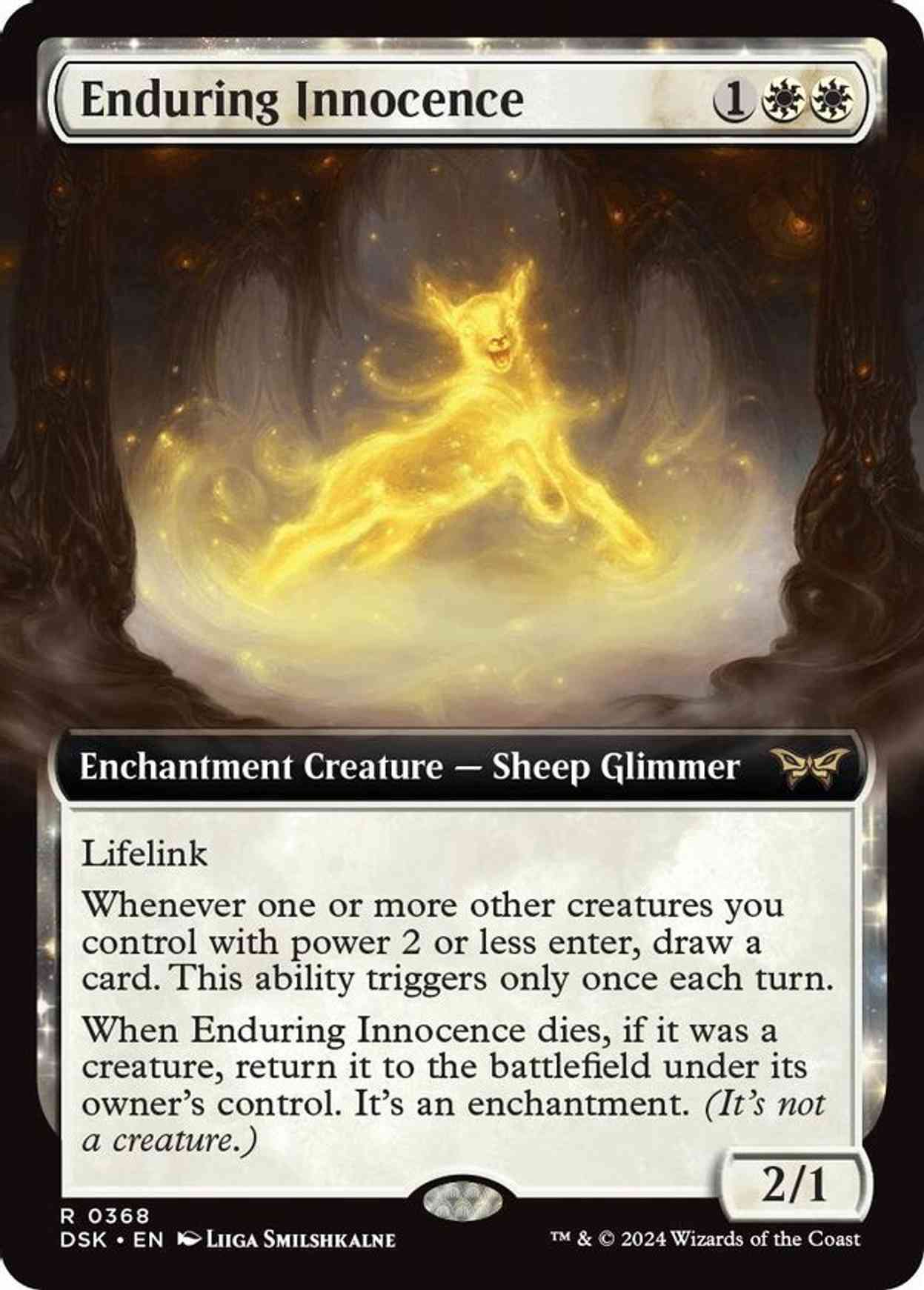 Enduring Innocence (Extended Art) magic card front