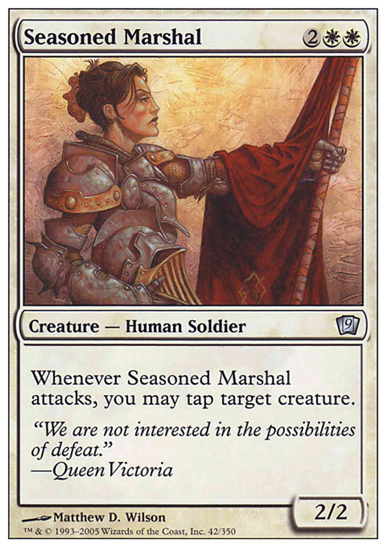 Seasoned Marshal magic card front
