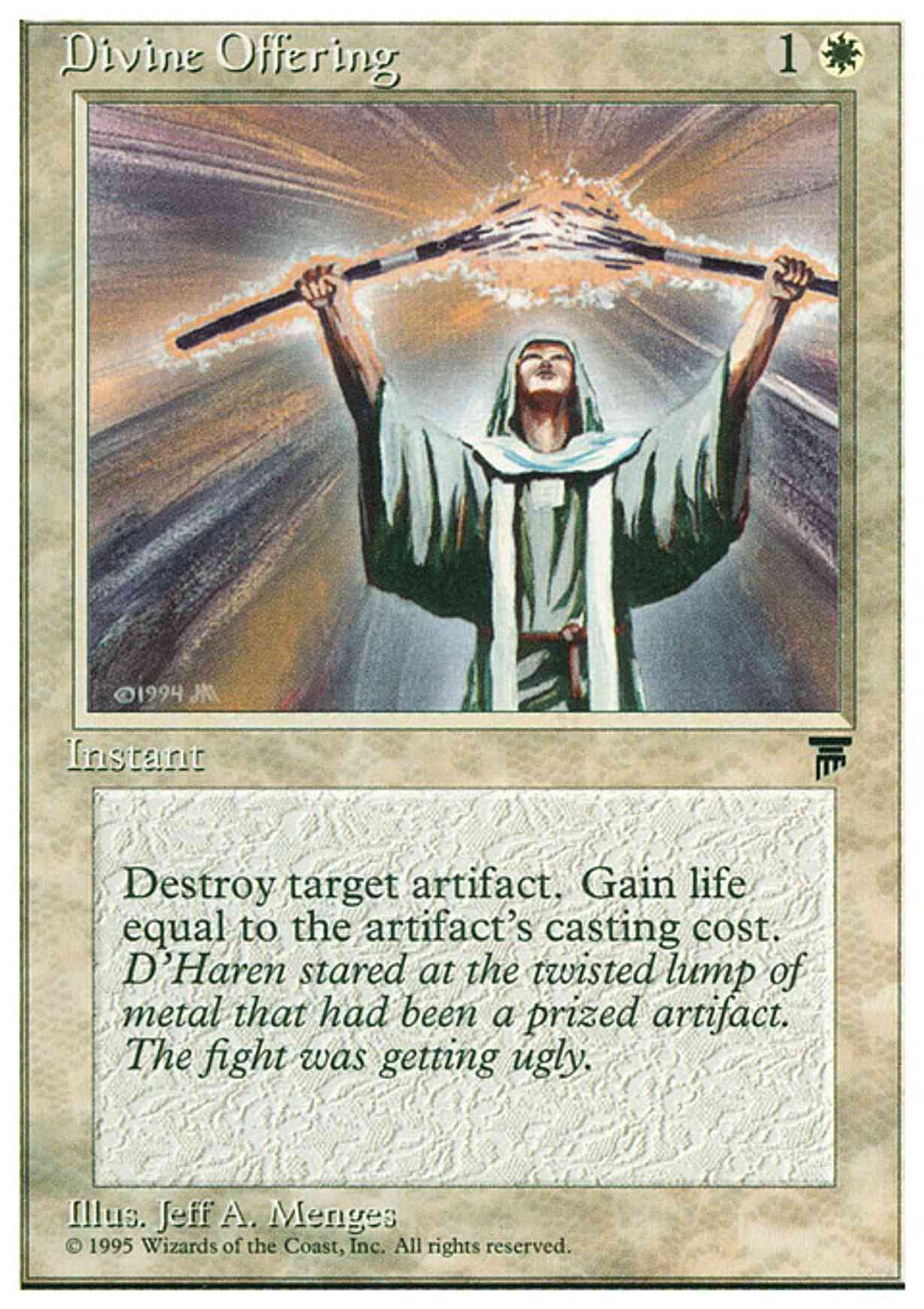 Divine Offering magic card front