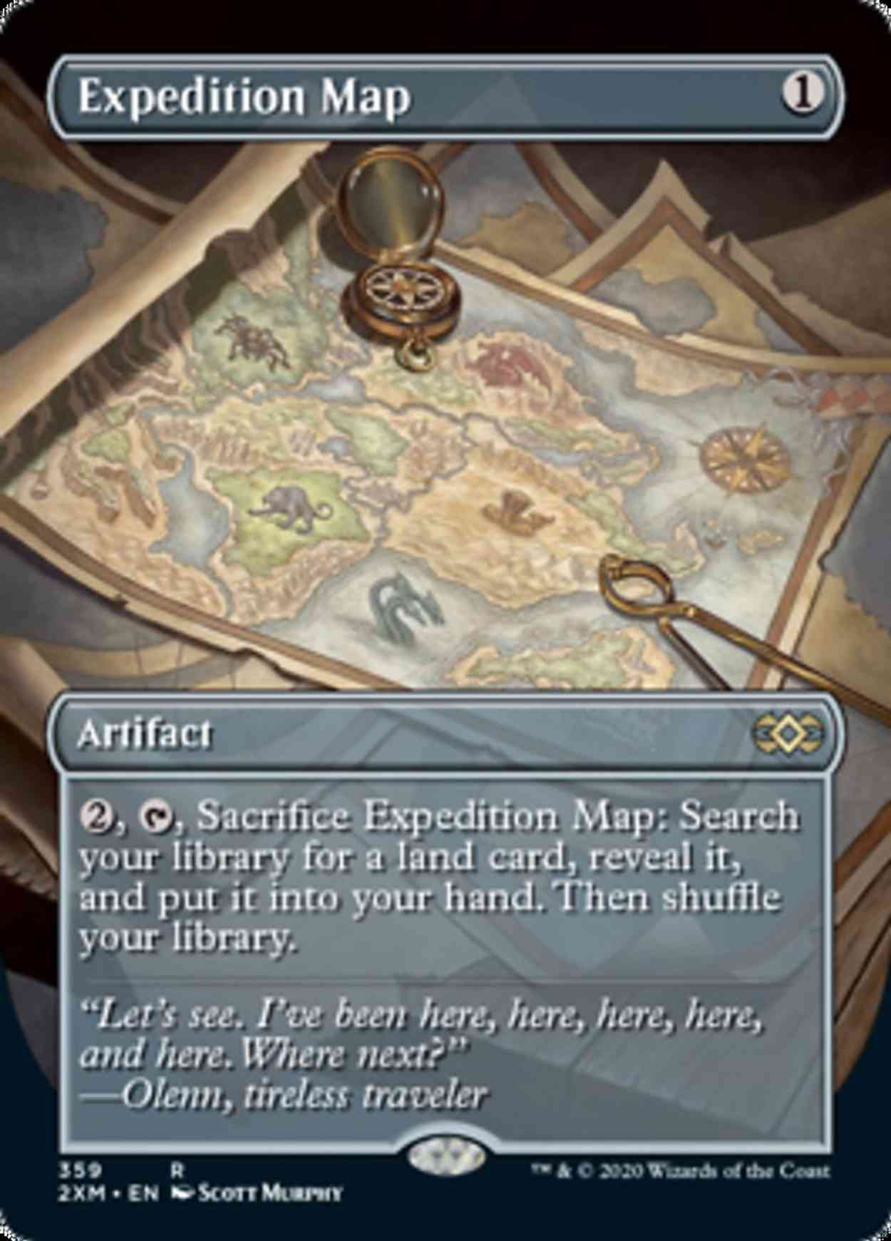 Expedition Map (Borderless) magic card front