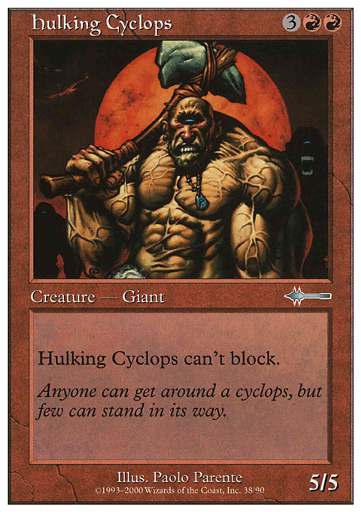 Hulking Cyclops magic card front