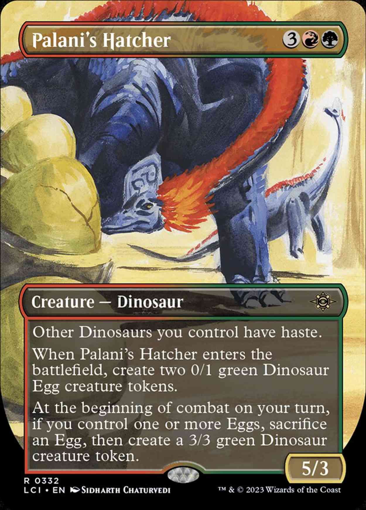 Palani's Hatcher (Borderless) magic card front