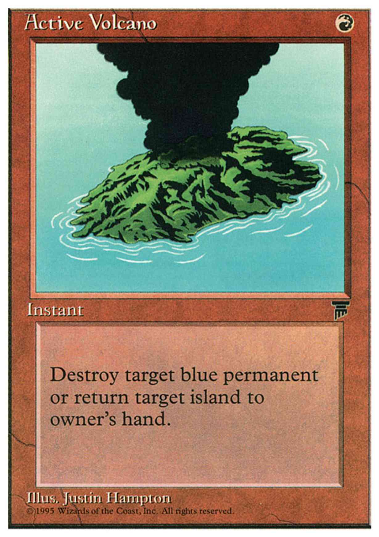 Active Volcano magic card front