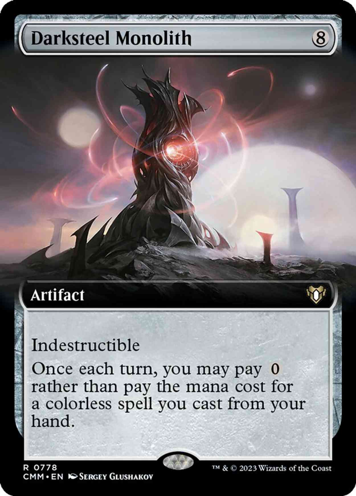 Darksteel Monolith (Extended Art) magic card front