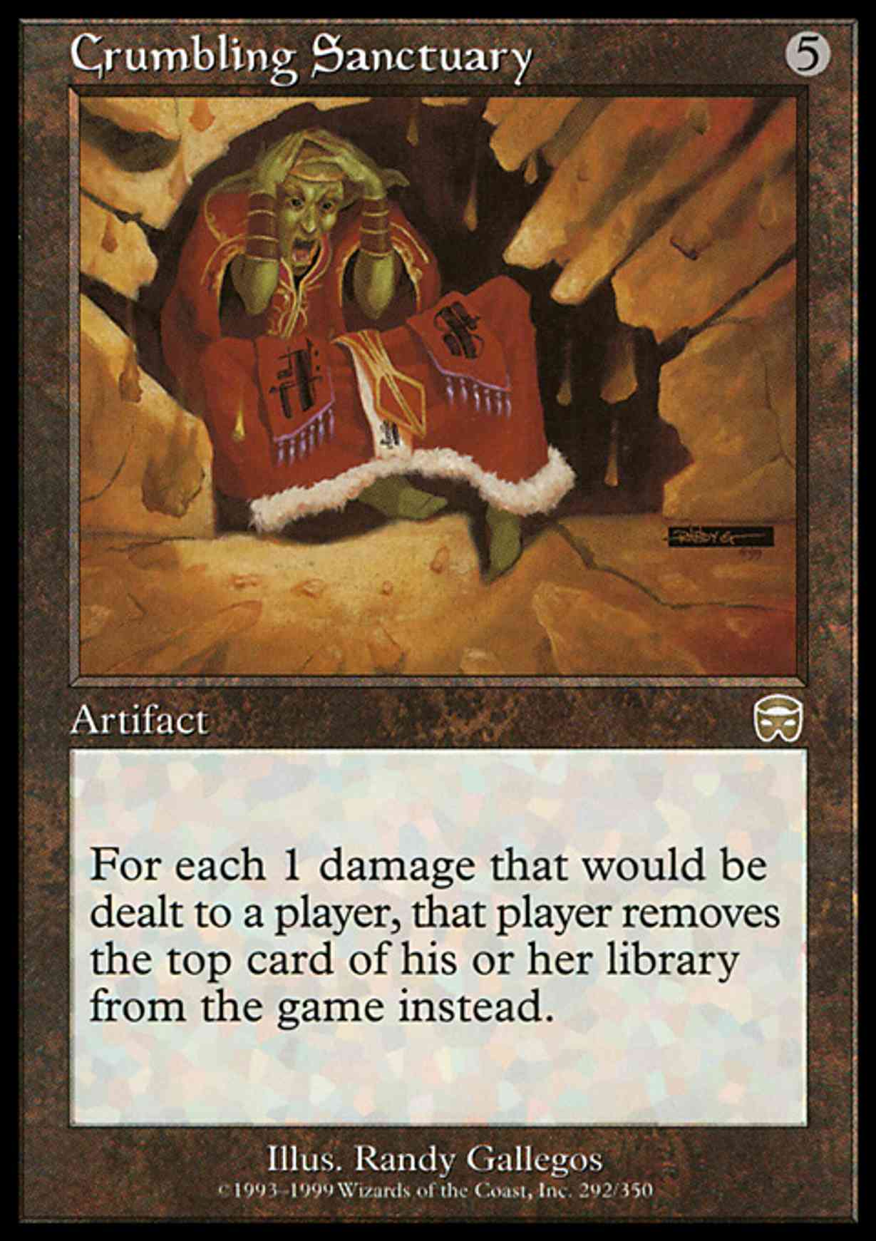 Crumbling Sanctuary magic card front