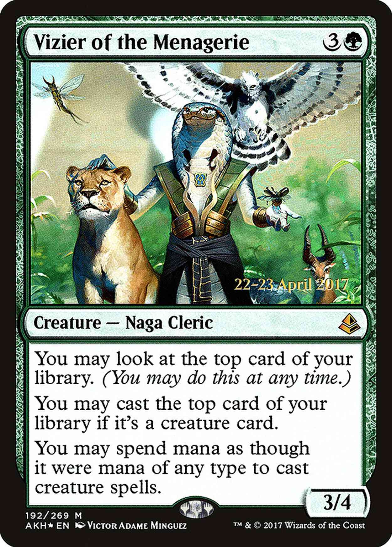 Vizier of the Menagerie magic card front
